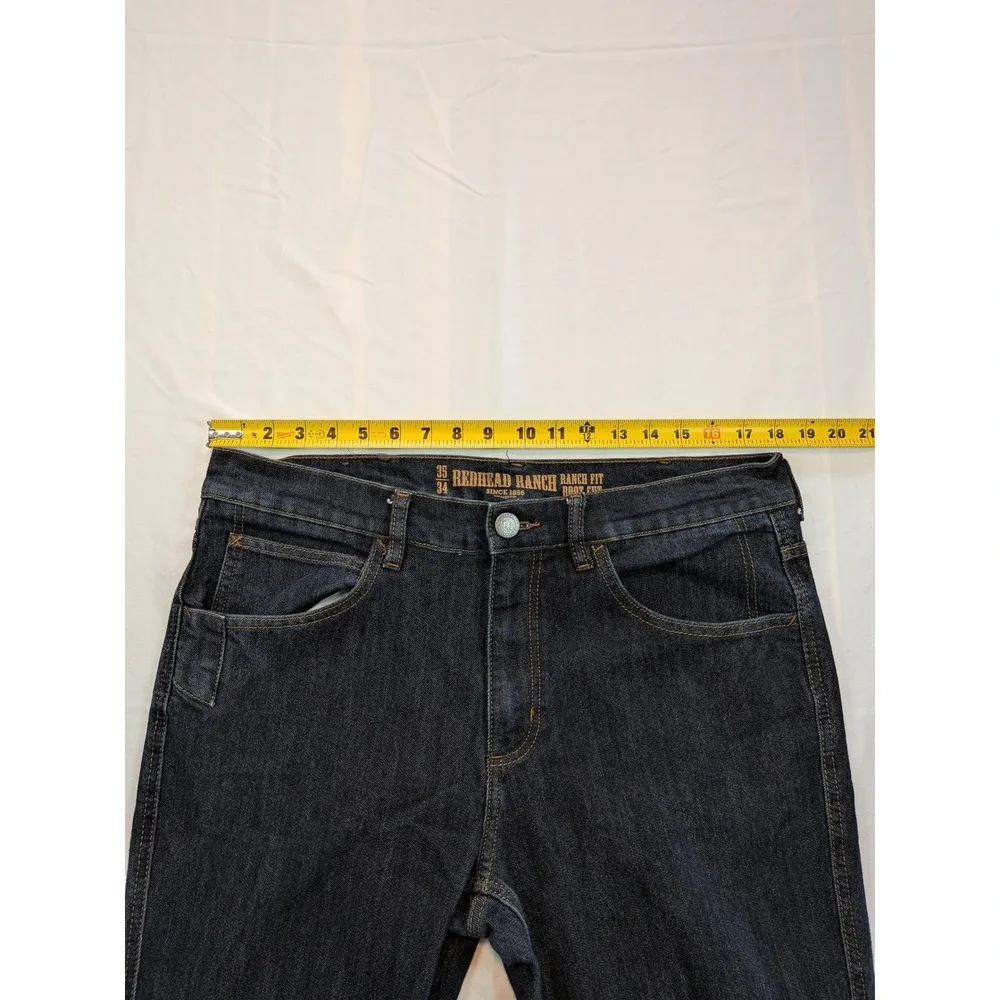 Redhead Ranch Ranch Fit Boot Cut Jeans 35x34 Dark Indigo Stretch